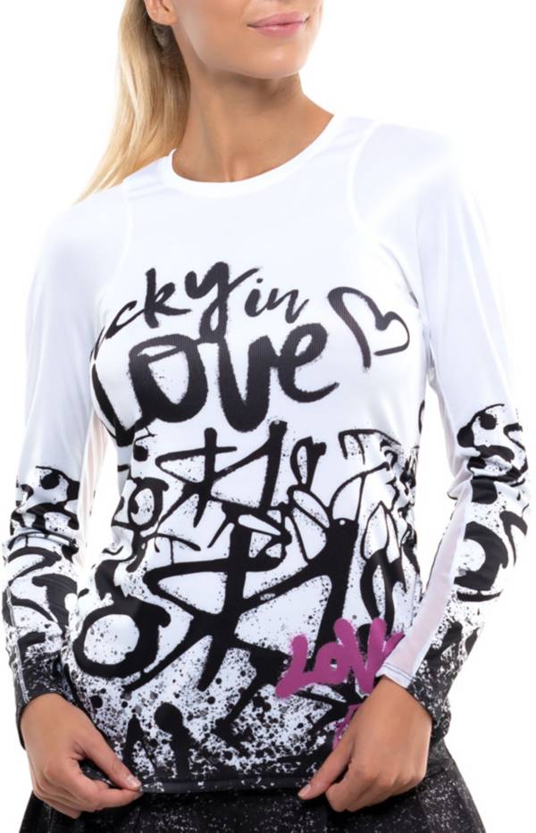 Lucky In Love Women's Love Tag Long Sleeve Shirt