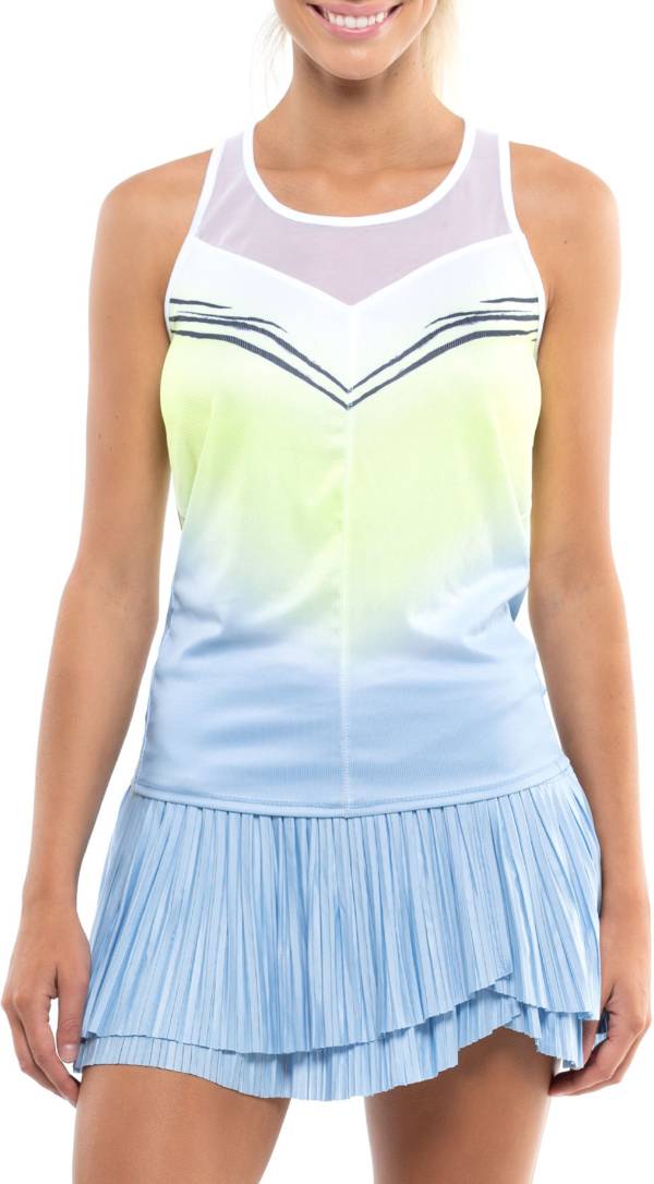 Lucky in Love Women's Wild Ombre Tie Back Tennis Tank Top product image