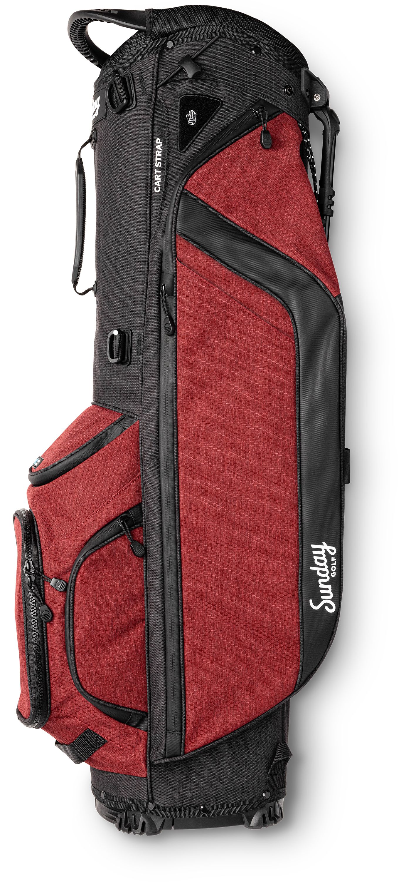 Newest PING Discover Top Single Strap Trolley Golf Bag 14 Way Black/burgundy Red