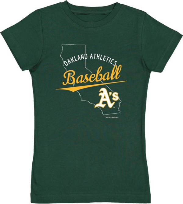Soft As A Grape Youth Oakland Athletics Green Jersey T-Shirt product image