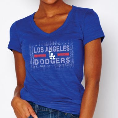 sorry, Soft As A Grape Women's Los Angeles Dodgers Royal V-Neck T-Shirt is currently out of stock