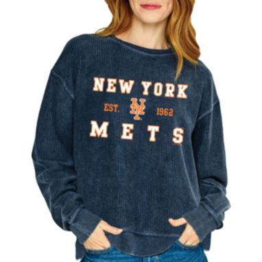 sorry, Soft As A Grape Women's New York Mets Blue Crew Pullover Sweater is currently out of stock