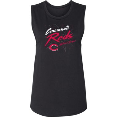 sorry, Soft As A Grape Women's Cincinnati Reds Black Muscle Tank Top is currently out of stock