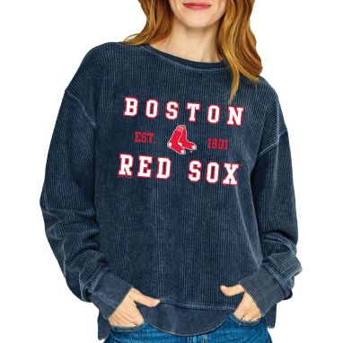 sorry, Soft As A Grape Women's Boston Red Sox Blue Crew Pullover Sweater is currently out of stock