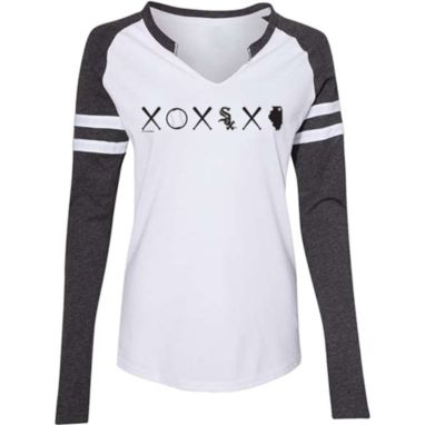 sorry, Soft As A Grape Women's Chicago White Sox White Long Sleeve Raglan T-Shirt is currently out of stock