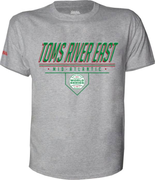 Stitches Men's 2021 Little League Baseball World Series Mid-Atlantic Region Grey Runner Up T-Shirt