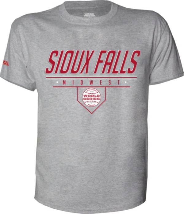 Stitches Men's 2021 Little League Baseball World Series Midwest Region Grey Runner Up T-Shirt