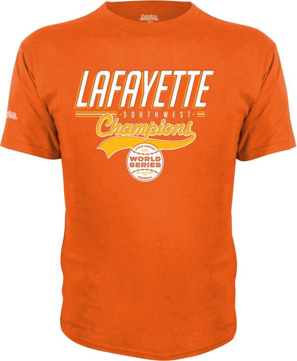 Stitches Men's 2021 Little League Baseball World Series Southwest Region Orange Champions T-Shirt