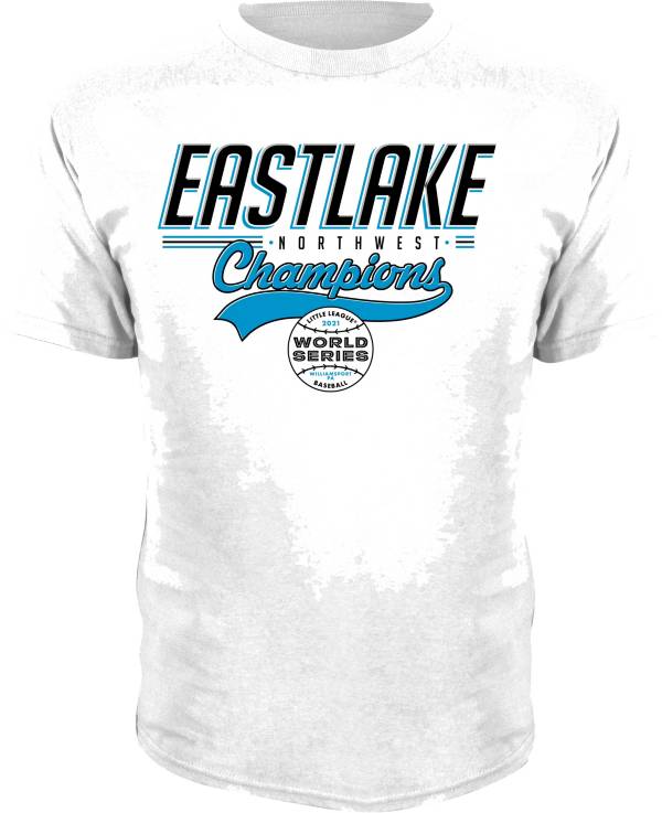 Stitches Men's 2021 Little League Baseball World Series Northwest Region White Champions T-Shirt