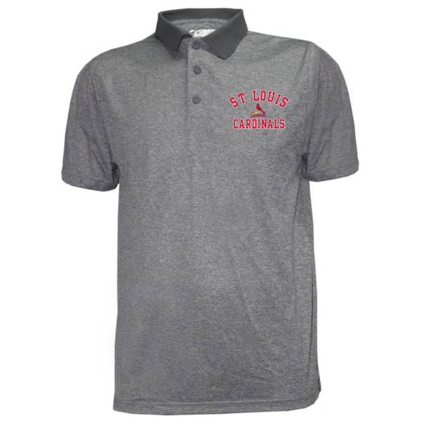 Stitches Men's St. Louis Cardinals Poly Polo