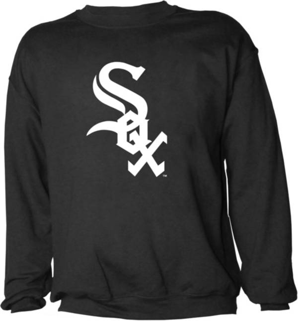 Stitches Men's Chicago White Sox Black Crew Neck Sweatshirt