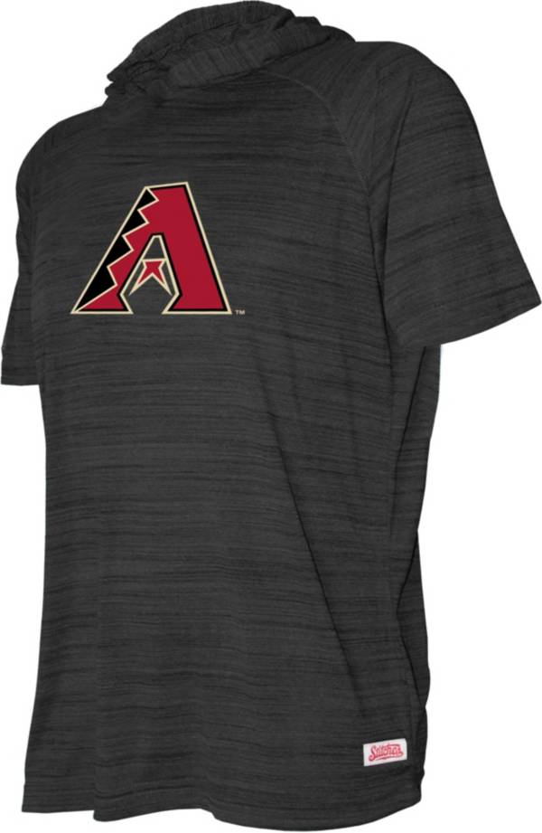 Stitches Youth Arizona Diamondbacks Black Short Sleeve Pullover Hoodie