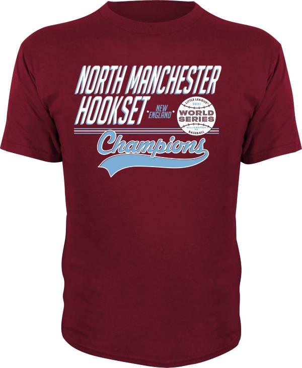 Stitches Youth 2021 Little League Baseball World Series New England Region Maroon Champions T-Shirt