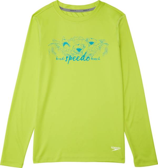 Speedo Boy's Long Sleeve Graphic Swim Shirt