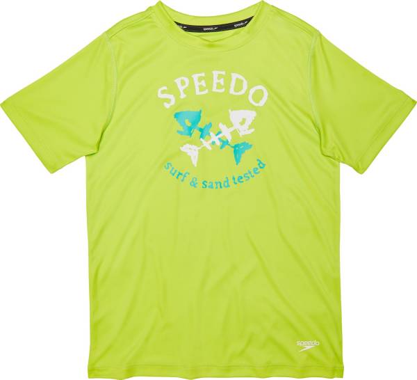 Speedo Boy's Short Sleeve Graphic Swim Shirt