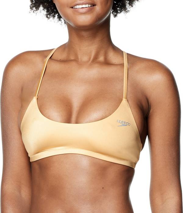 Speedo Women's Solid Gold Tie Back Bikini Top product image