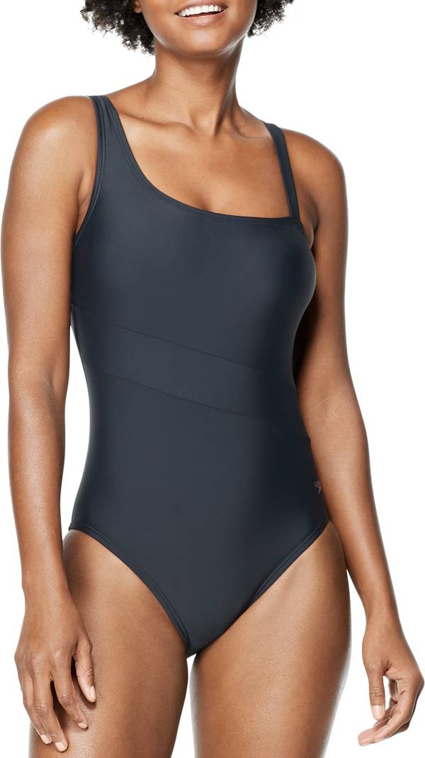 Speedo Women's Asymmetric One Piece Swimsuit