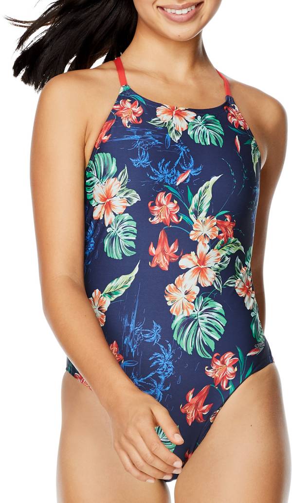 Speedo Women's Printed Tie Back One Piece Swimsuit product image