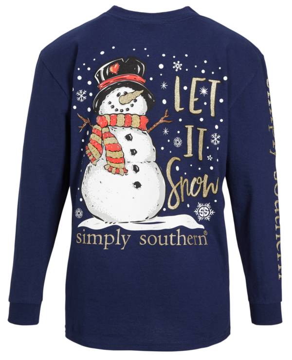 Simply Southern Girls' Snow Graphic T-Shirt product image