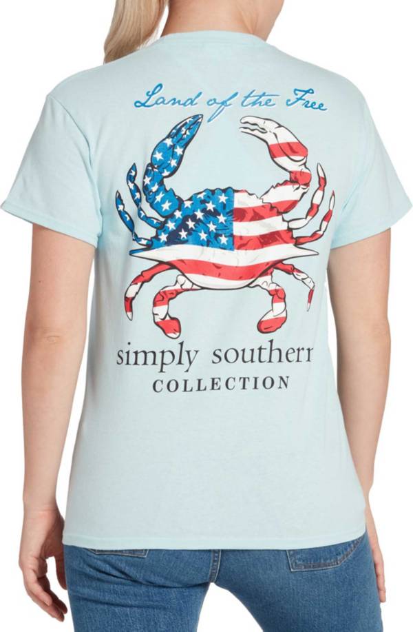 Simply Southern Women's Free Crab Short Sleeve Graphic T-Shirt product image