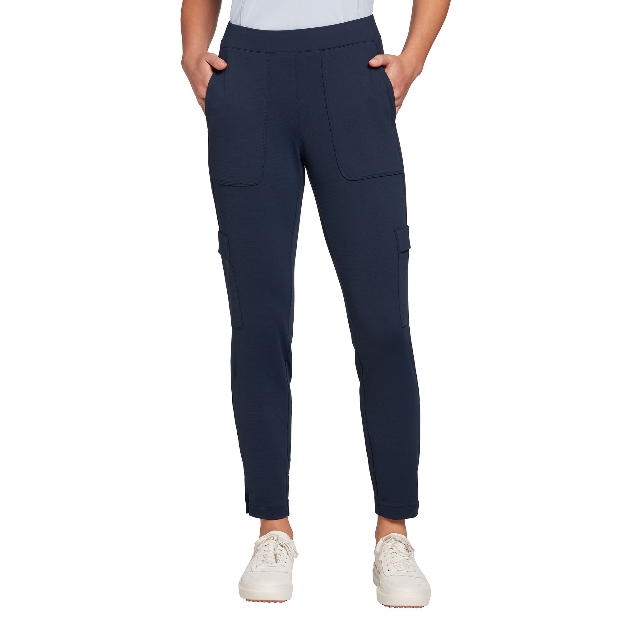 womens cargo pants blue