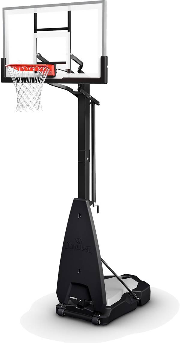 Spalding Ultimate Hybrid 54" Tempered Glass Portable Basketball Hoop