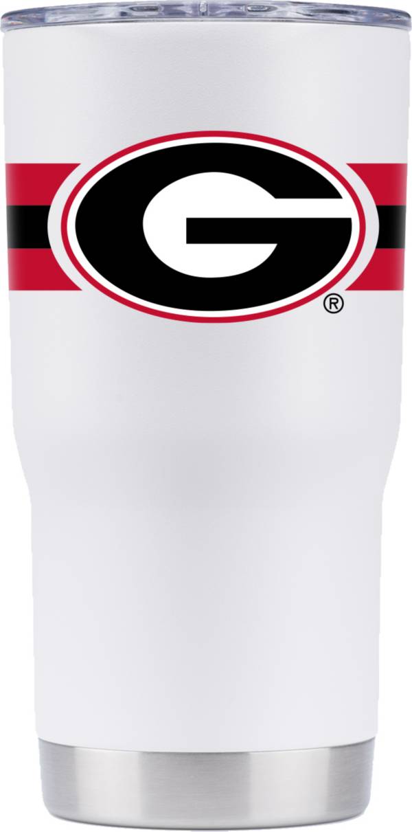 Gametime SideKicks Georgia Bulldogs 30 oz. Striped White Stainless Steel Tumbler product image