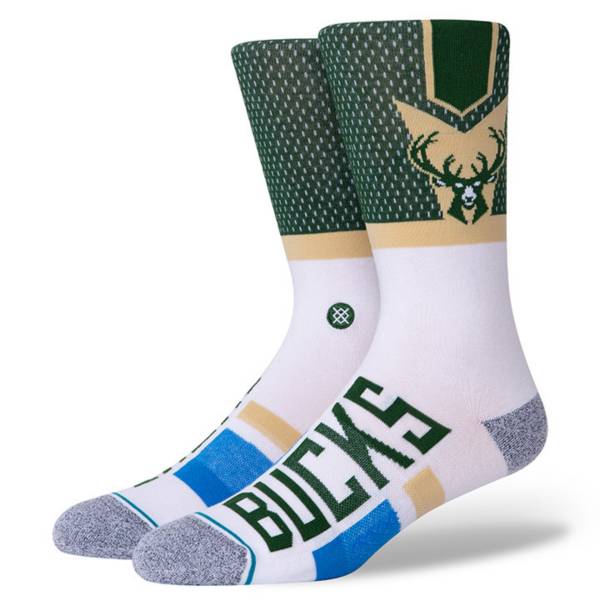 Stance Milwaukee Bucks Shortcut Green Crew Socks