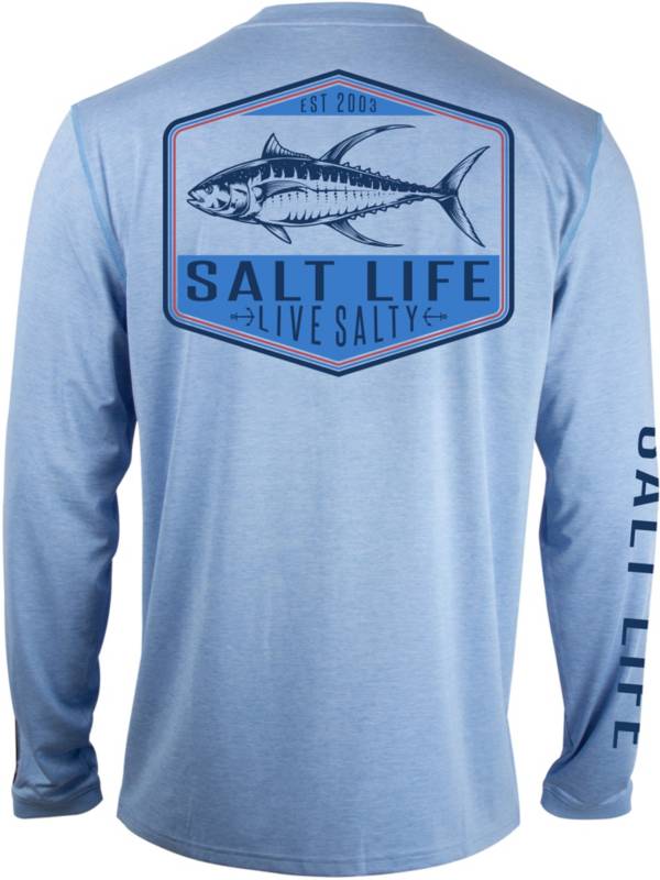 Salt Life Men's Turnability Long Sleeve Performance TShirt Field and