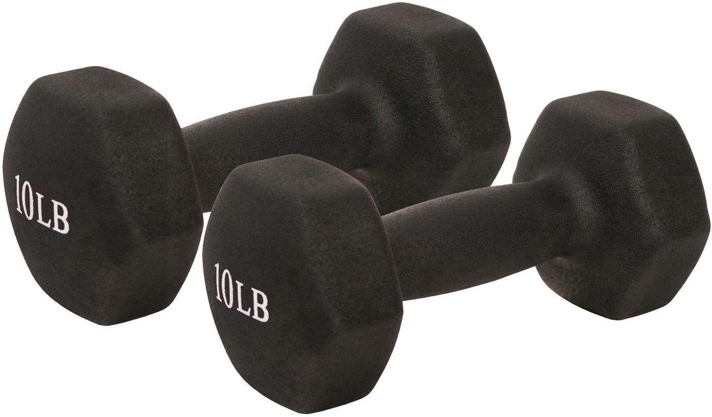 Dumbbell weights set sold 8 10 LB neoprene