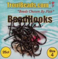 SIZE 6 TROUTBEADS HOOK 25 HOOKS PER PACK **NEW**
