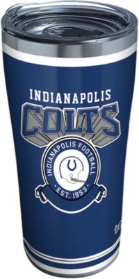 Tervis 1062479 NFL Indianapolis Colts Primary Logo Tumbler with Emblem and Navy Lid 16oz Mug, Clear