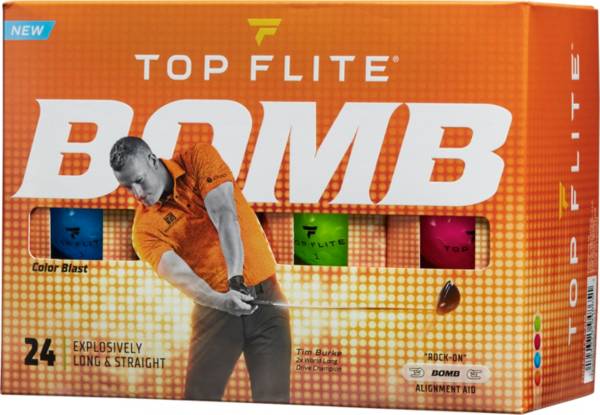 Top Flite 2022 BOMB Color Blast Golf Balls - 24 Pack product image