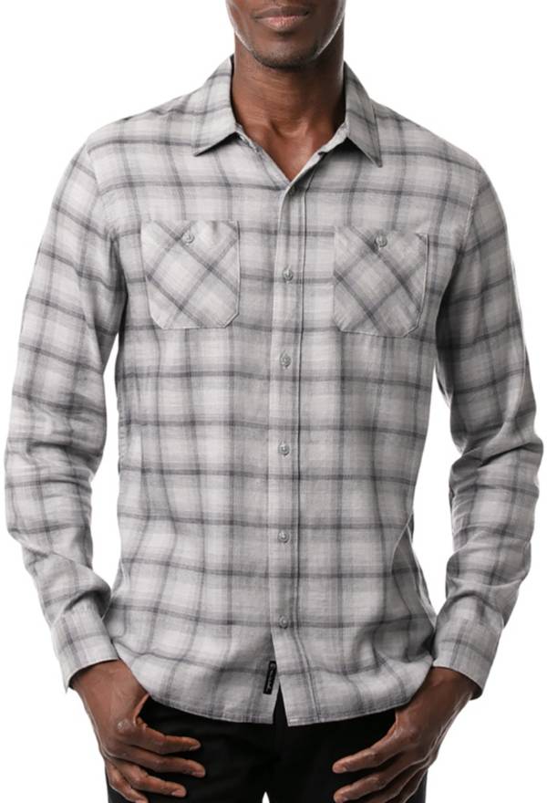 TravisMathew Men's Day And Night Button-Up Flannel Golf Shirt product image