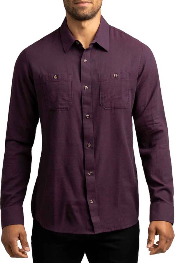 TravisMathew Men's Hefe Button-Up Flannel Golf Shirt product image