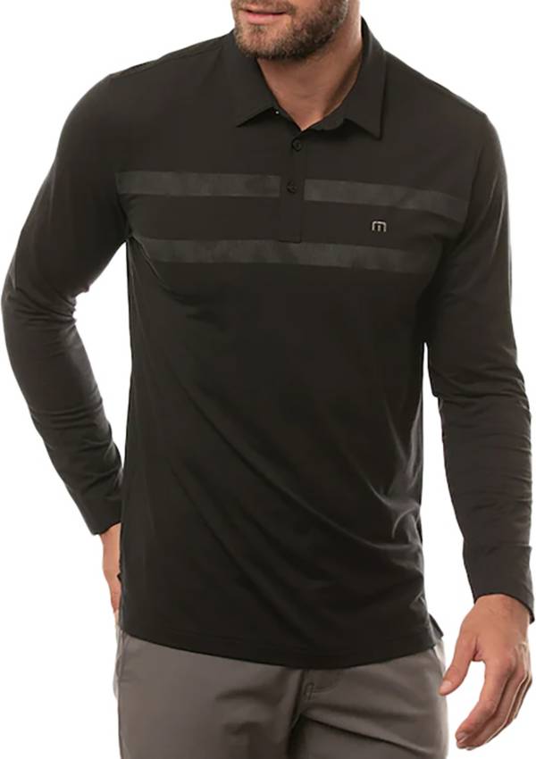 TravisMathew Men's Heater Long Sleeve Golf Polo