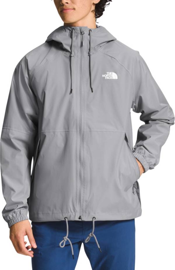 North face windbreaker deals grey