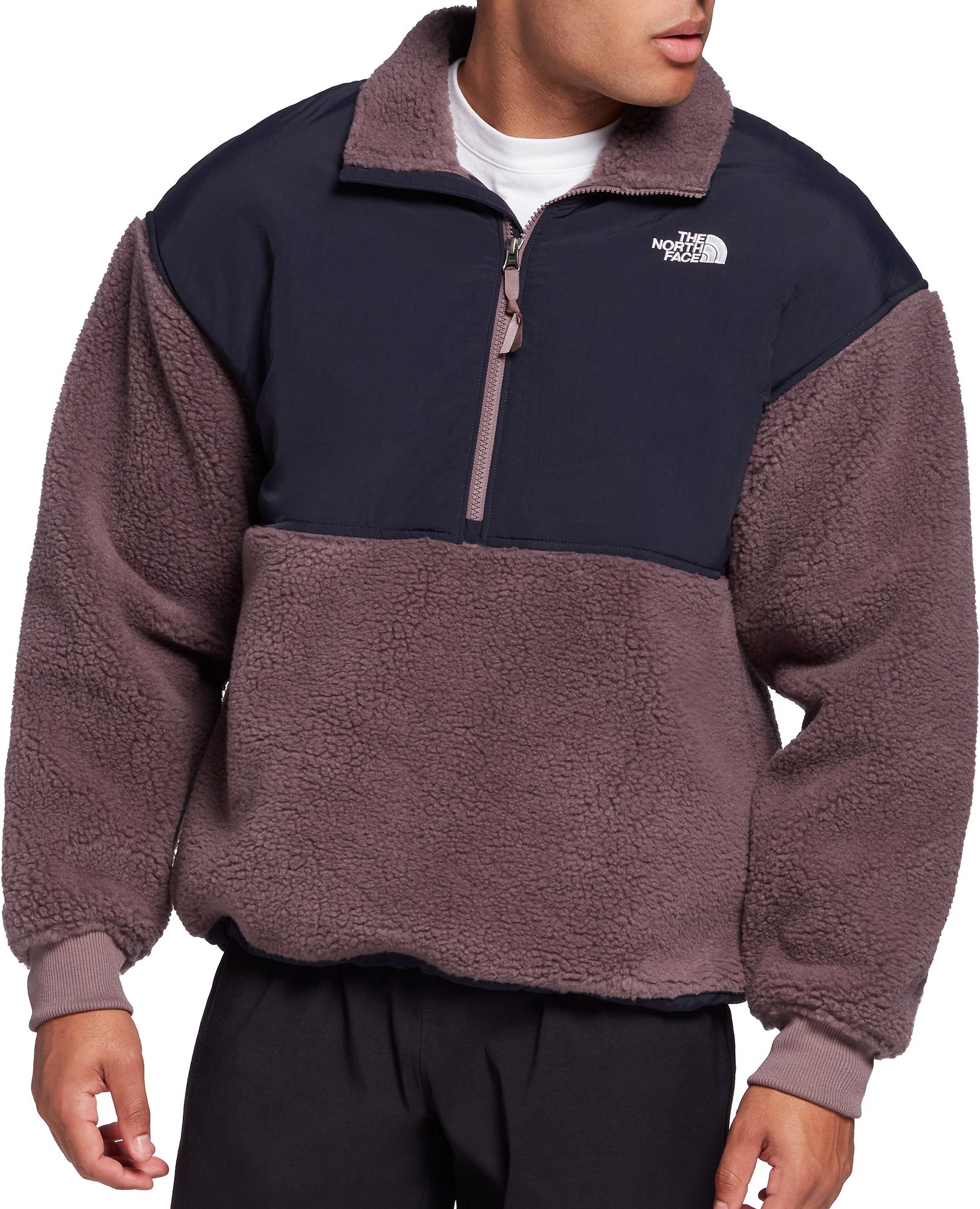 north face sherpa quarter zip