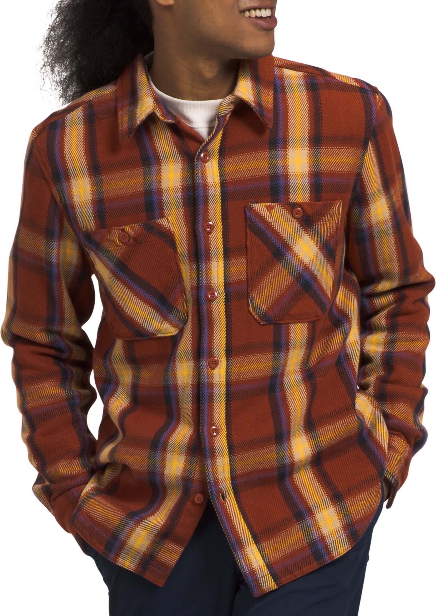 North face flannel mens discount