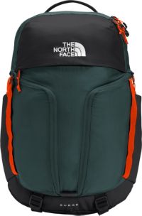 north face surge backpack green