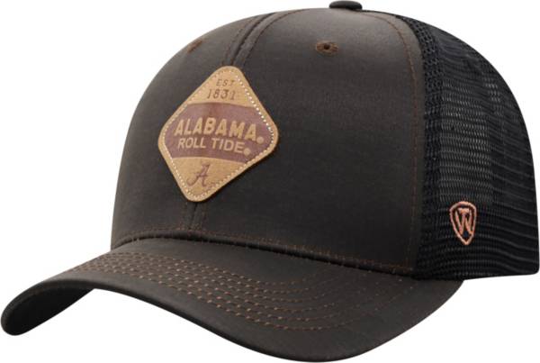 Top of the World Men's Alabama Crimson Tide Elm Adjustable Black Hat