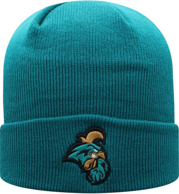 Top of the World Men's Coastal Carolina Chanticleers Teal Cuff Knit Beanie