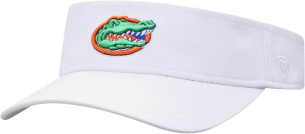 Top of the World Men's Florida Gators Trainer Adjustable White Visor