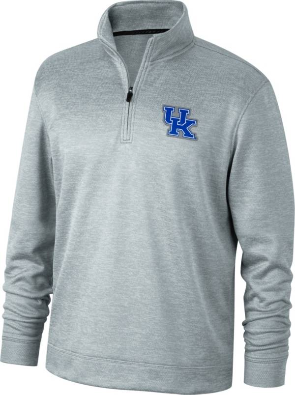 Top of the World Men's Kentucky Wildcats Grey Oxford Half-Zip Shirt