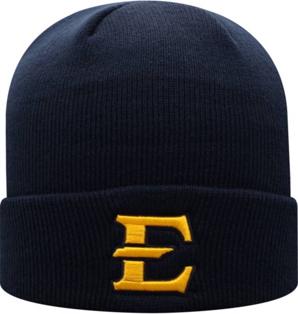 Top of the World Men's East Tennessee State Buccaneers Navy Cuff Knit Beanie