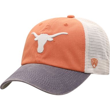 sorry, Top of the World Men's Texas Longhorns Burnt Orange/White Off Road Adjustable Hat is currently out of stock