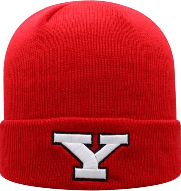 Top of the World Men's Youngstown State Penguins Red Cuff Knit Beanie