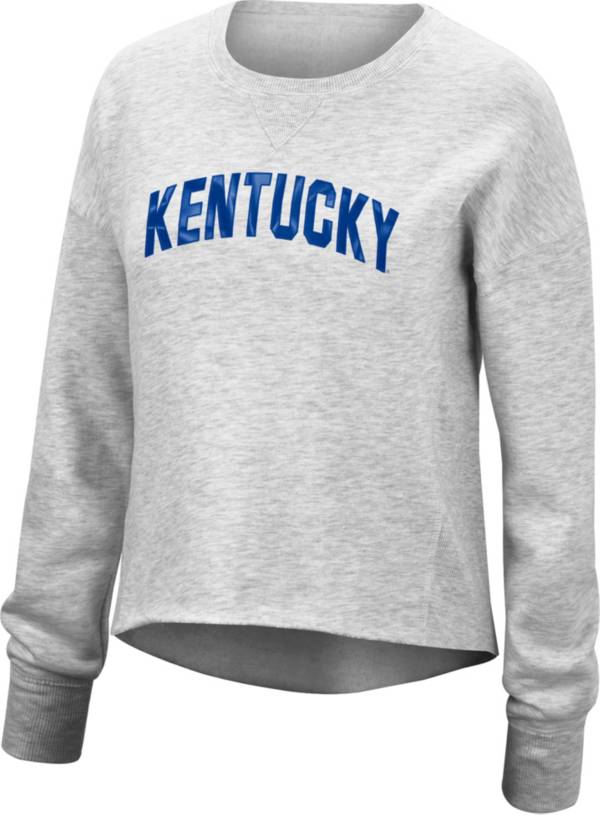 Top of the World Women's Kentucky Wildcats Grey Fleece Crew Neck Sweatshirt