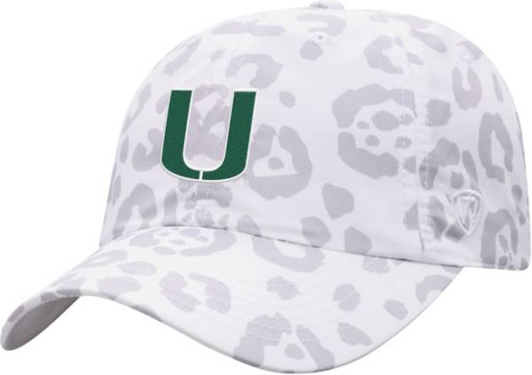 Top of the World Women's Miami Hurricanes Flaunt Adjustable White Hat