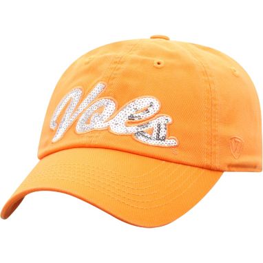 sorry, Top of the World Women's Tennessee Volunteers Tennessee Orange Sparkle Adjustable Hat is currently out of stock